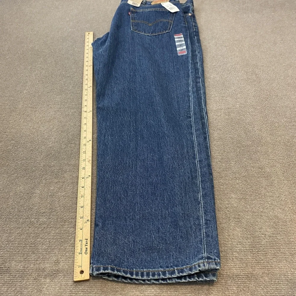 Levis 550 Jeans Mens 44x32 Blue Relaxed Fit Tapered Leg Denim Classic New